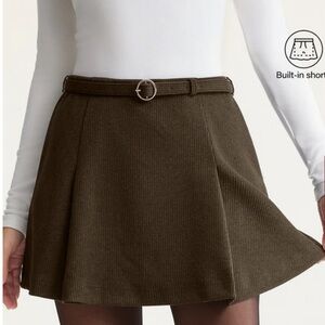 OGL Belted Mini Skirt With Shorts